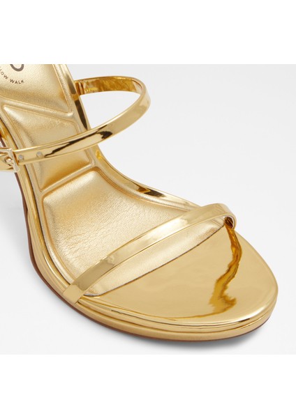 Levıssa Sandalet Yüksek Topuklu Sandalet;abiye Sandalet - Gold indirimleri