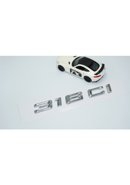 316CI Bagaj Krom Metal 3m 3D Yazı Logo Bmw Ile Uyumlu