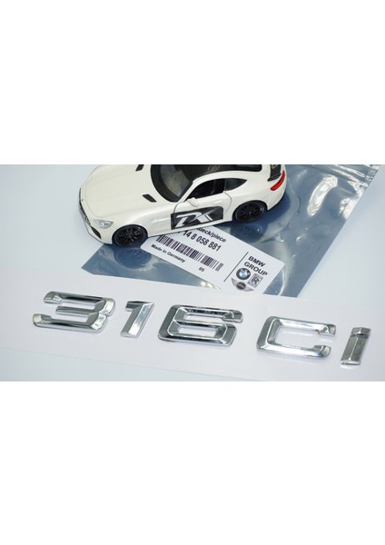 316CI Bagaj Krom Metal 3m 3D Yazı Logo Bmw Ile Uyumlu indirimleri