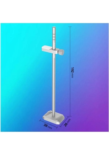 Coolmoon CM-VT192 Alüminyum Gpu Ekran Kartı Tutucu -  Ayarlanabilir Gpu Sarkma Önleyici Stand - Gri