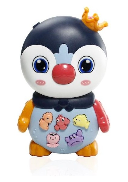 Peda Toy Işıklı ve Müzikli Penguen Tasarımlı Bebek Piyanosu Sarı