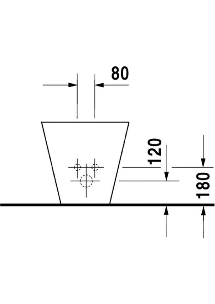 0274100000 Bide Starck1 64 cm