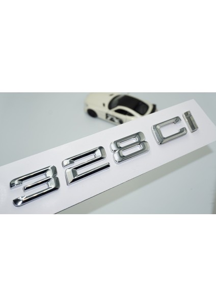 328CI Bagaj Krom Metal 3m 3D Yazı Logo Bmw Ile Uyumlu