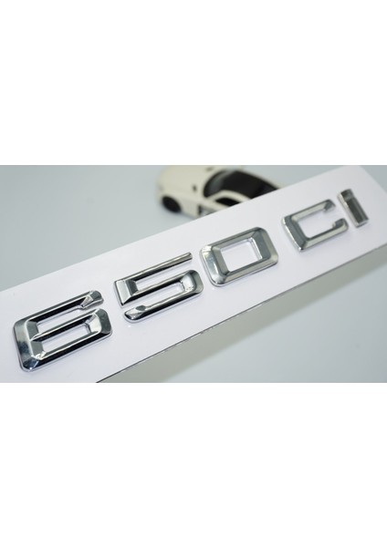 650CI Bagaj Krom Metal 3m 3D Yazı Logo Bmw Ile Uyumlu