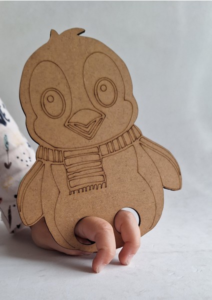 10 Penguen Parmak Kukla Ahşap Boyama Aktivite Okul Kurs Hobi Etkinlik Seti modelleri