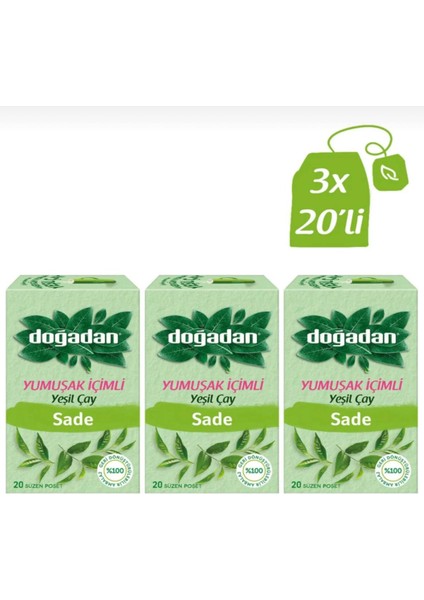 Yumuşak İçimli Yeşil Çay x 3 Adet