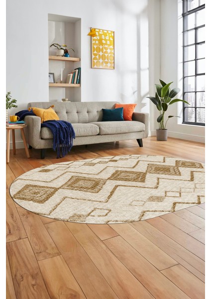 Iskandinav Desen Dijital Kaymaz Yıkanabilir Oval Yolluk Mutfak Salon Halısı, O-Iskandinav-13-Jut, modelleri