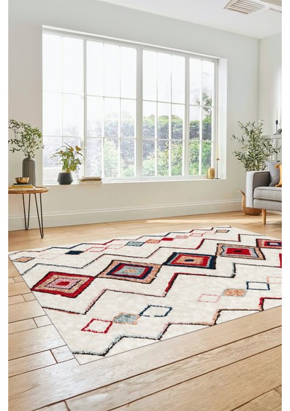 Modern Iskandinav Desen Dijital Kaymaz Yıkanabilir Yolluk Mutfak Salon Halısı, Iskandinav-13-Renkli, modelleri