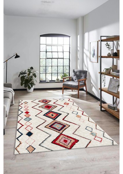 Modern Iskandinav Desen Dijital Kaymaz Yıkanabilir Yolluk Mutfak Salon Halısı, Iskandinav-13-Renkli, fırsatları