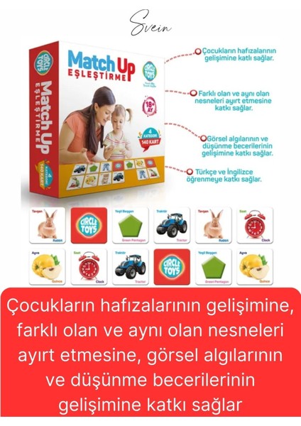 2'li Süper Avantajlı Eğitici Öğretici Eşleştirme Oyunu Puzzle Yapboz Kutulu Görsel Algı Motor Beceri