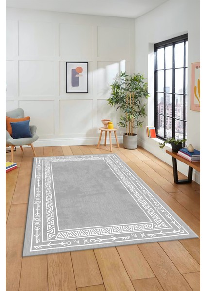 Dijital Kaymaz Yıkanabilir Iskandinav Desenli Mutfak Yolluk Salon Halısı, Iskandinav-30-Gri, fiyatları