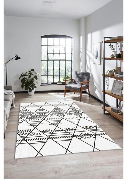 Iskandinav Desen Dijital Kaymaz Yıkanabilir Yolluk Koridor Salon Halısı, Iskandinav-20-Beyaz, fiyatları