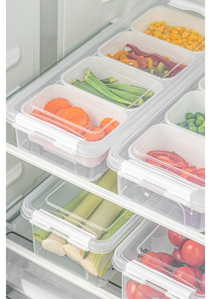 4lü Kilitli Kapaklı Uzun Saklama Kabı Seti 2x(2,5 Litre Kutulu)2x(3,5 Litre Boş) fiyatları