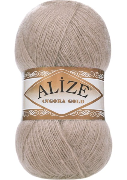 5 Adet Angora Gold El Örgü Vizon 541