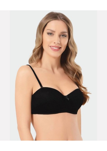 Intive Lingerie Nbb Straplez Kesim Desteksiz Balenli Sütyen (Ten, Siyah, Beyaz, Pudra)