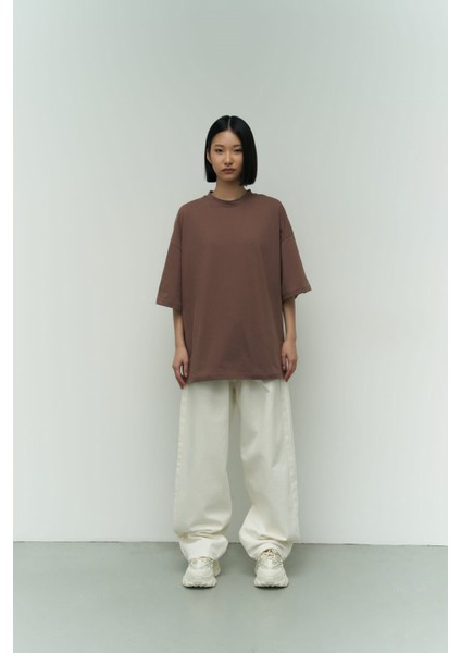 Collection I Like Mama Kahve Oversize T-Shirt