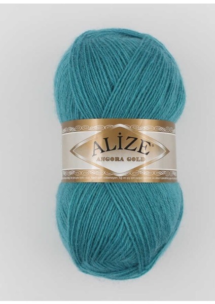 5 Adet Angora Gold El Örgü Azur 164