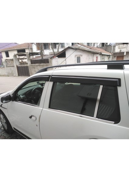 Dacia Logan Mcv Krom Cam Çıtası + Kapı Direği 6 Parça 2013 ve Üzeri Paslanmaz Çelik