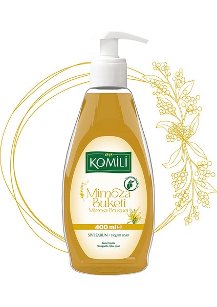 Komi̇li̇ Sivi Sabun Mi̇moza Ci̇cegi̇ 400ML,MİMOZA