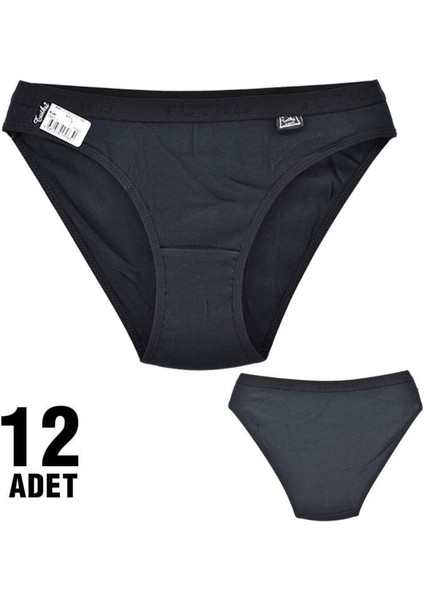 Tutku 0638 Yazılı Bayan Bikini 12'li