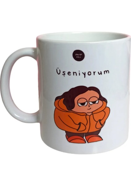 Üşeniyorum Temalı Baskılı Kupa