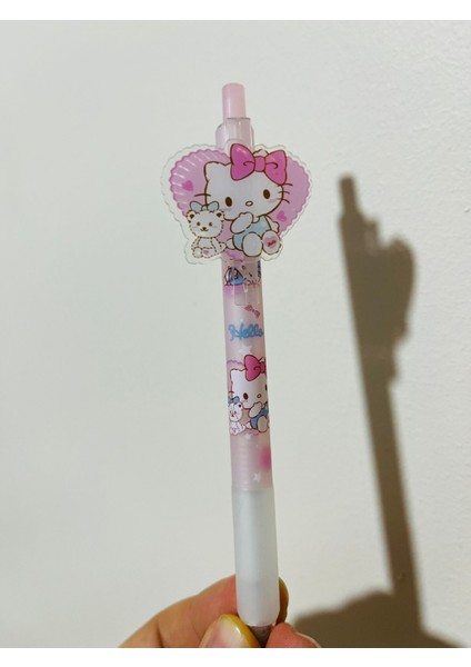 Hello Kitty Karakterli 0.5 Siyah Renk Tükenmez Kalem