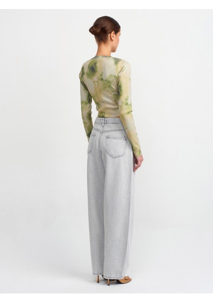 71450 Kar Yıkama Gri Skater Denim Pantolon-Gri fiyatları