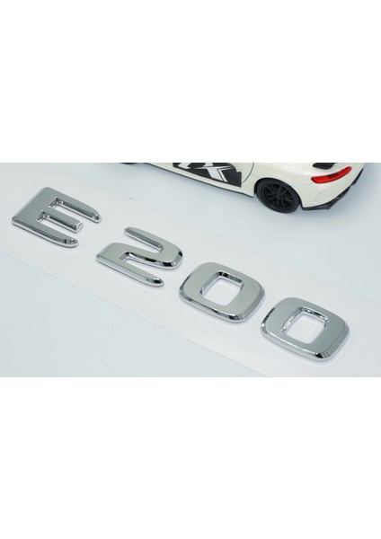 E200 Bagaj Krom Abs 3m 3D Yazı Logo Benz Ile Uyumlu