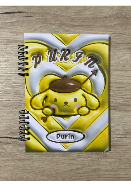 Sanrio Purin A5 Boyutunda Defter 50 Sayfa, 1 Sayfa Bonus Mat Sticker