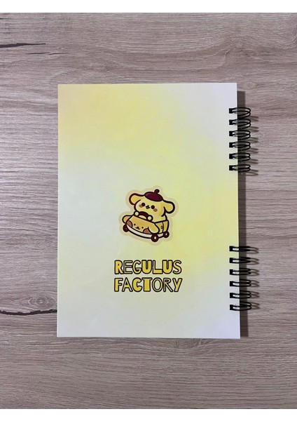 Sanrio Purin A5 Boyutunda Defter 50 Sayfa, 1 Sayfa Bonus Mat Sticker