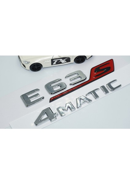 E63S 4matic Bagaj Krom Kırmızı Abs Yazı Logo Benz Ile Uyumlu fırsatları