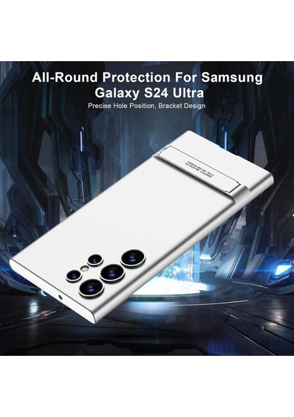 Samsung Galaxy S24 Ultra Uyumlu Kılıf Dikey Standlı Kamera Korumalı Lüx Sert Mika Mat Kapak modelleri