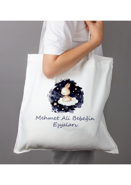 Bebeklere Özel Çantasında Kişiye Özel Battaniye ve Önlük Bebek Hediye Seti 110083 modelleri