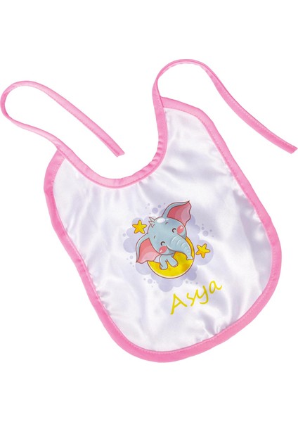 Ahşap Sandıkta Kişiye Özel Önlük Biberon ve Taş Isimlik Bebek Hediye Seti 109558