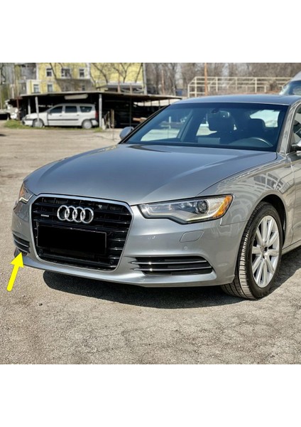 Audi A6 2012-2014 Ön Tampon Sağ Sis Farı Kapağı Krom Çıtalı 4G0807682F