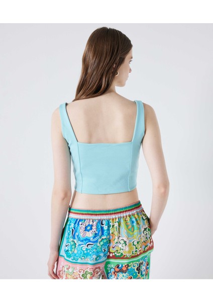 Kare Yaka Crop T-Shirt fırsatları