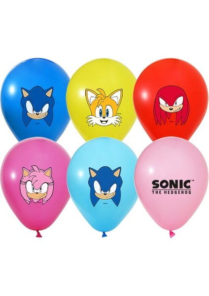 Sonic Temalı Baskılı Balon 10 Adet