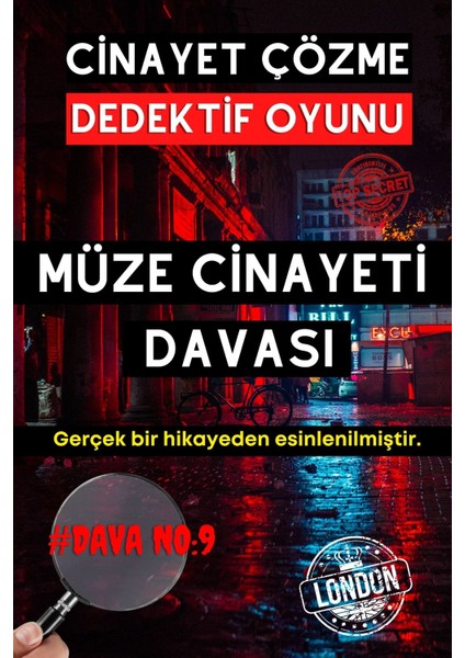 9'lu Paket Cinayet Çözme - Ekonomik Paket Dedektif Oyunu - Çözülmeyen Davalar - Katil Kim Oyunu