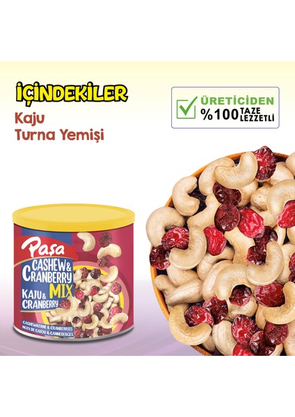Çiğ Karışık Naturel Kuruyemiş Teneke Kutu 150 gr