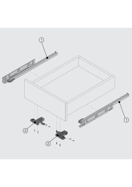 Smart Slide 350 mm Kısmi Açılım Ray Oil Mnd
