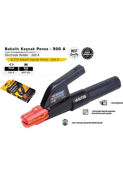Bakalit Kaynak Pense 500A