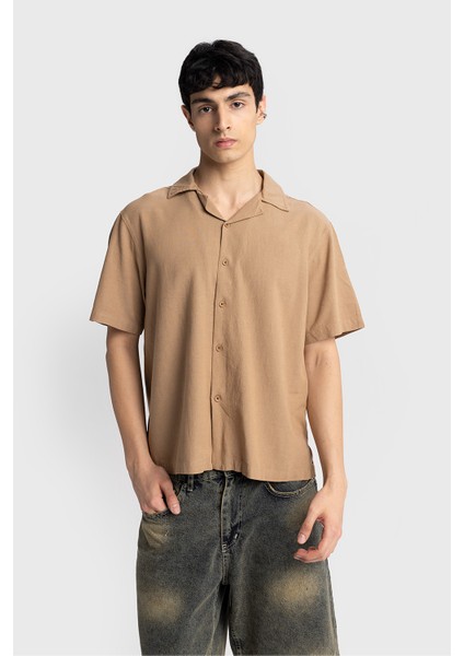 Kısa Kollu Keten Gömlek fiyatları