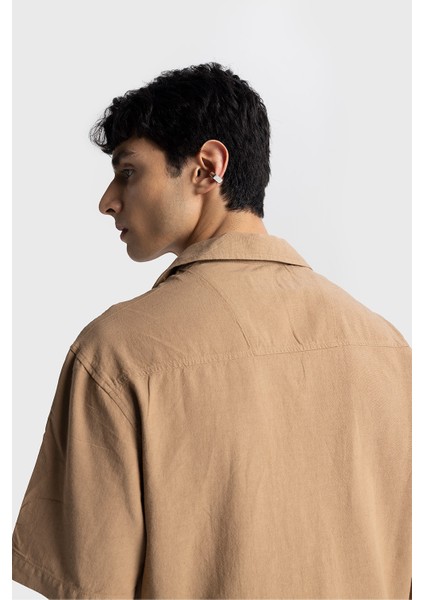 Kısa Kollu Keten Gömlek modelleri