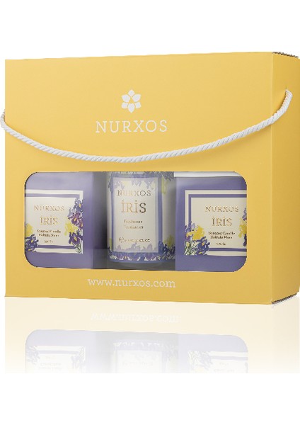 9681 Iris Kutulu 2 Adet Kokulu Mum+Freshener Oda Spreyi