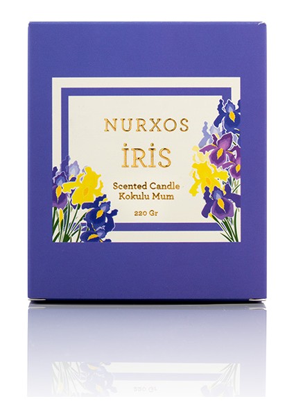 9681 Iris Kutulu 2 Adet Kokulu Mum+Freshener Oda Spreyi