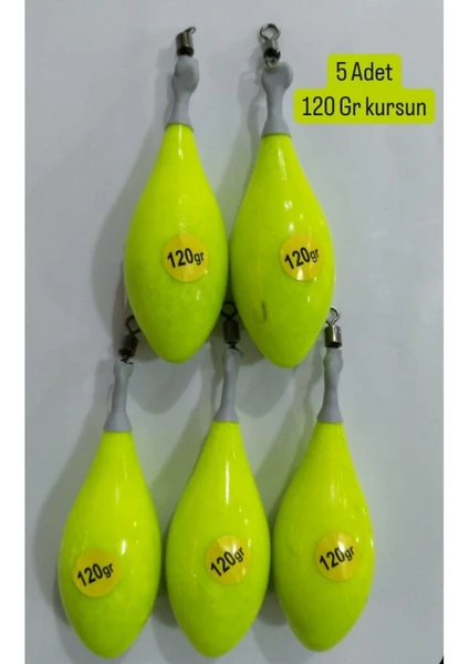 Uzak Mesafe Italyan Kalıp Kaplamalı Surf Kurşunu 120 gr 5'li