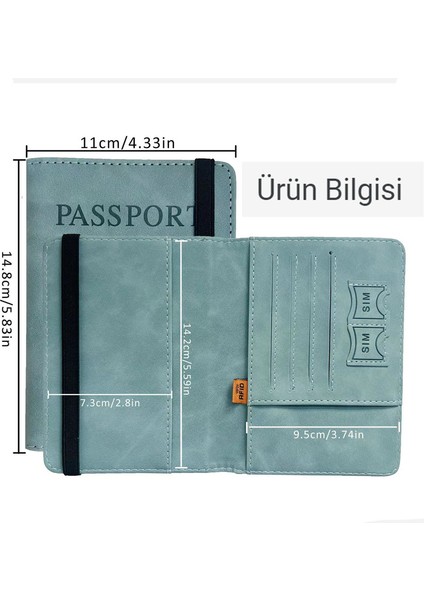 Rfıd Pasaport Klipsi Seyahat Kılıfı Cüzdan Kadın Erkek Aile Tatili Seyahat Esasları Kahverengi (Yurt Dışından) indirimleri