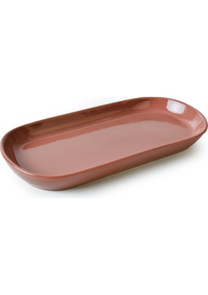 Kızıl Kahve Noyan Kayık Tabak 26 cm 2 Adet 607
