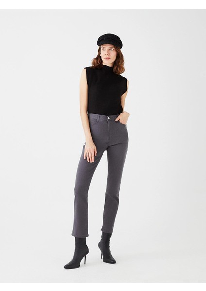 Lcwaıkıkı Basic Yüksek Bel Slim Fit Kadın Jean Pantolon