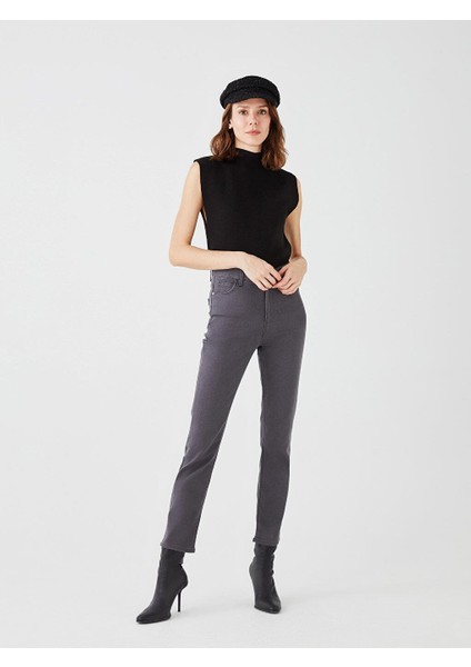 Lcwaıkıkı Basic Yüksek Bel Slim Fit Kadın Jean Pantolon